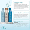Ovation Volume Cell Therapy System - Salon Quality - Get Stronger, Fuller & Healthier Looking Hair with Natural Ingredients. Includes Volume Therapy Treatment Shampoo and Volumizing Creme Rinse