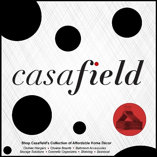 Casafield - 20 Walnut Wooden Suit Hangers - Premium Lotus Wood with Notches & Chrome Swivel Hook for Dress Clothes Coats Jackets Pants Shirts Skirts