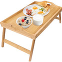 Greenco GRC2547 Foldable Breakfast Table, Laptop Desk, Bamboo