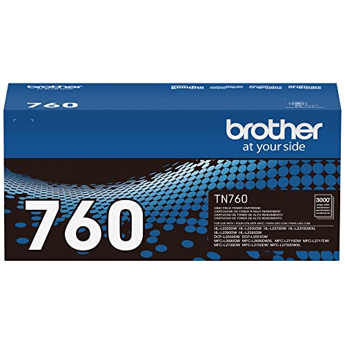 Brother TN730 - Cartucho de tóner Negro de Rendimiento estándar, Rendimiento de páginas de hasta 1.200 páginas, Cartucho de reabastecimiento de Amazon Dash