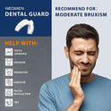 Neomen Protector bucal – Protector bucal profesional para apretar dientes por la noche – Protector nocturno mejorado para moler dientes, detiene el bruxismo, Tmj y elimina el apriete de dientes (8 unidades, 2 tamaños)