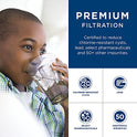 GE XWFE Filtro de agua para refrigerador | Certificado para reducir el plomo, el azufre y más de 50 impurezas | Reemplaza cada 6 meses para obtener los mejores resultados | Paquete de 1