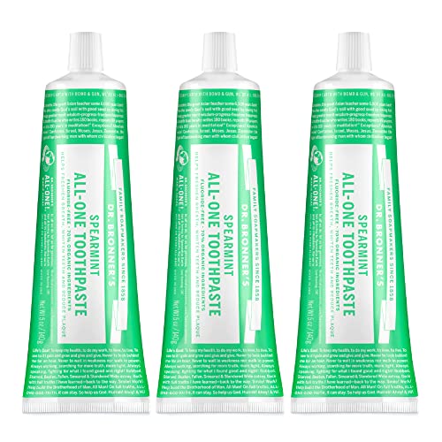 Dr. Bronner’s - All-One Toothpaste, Spearmint (5 oz, 3-Pack)