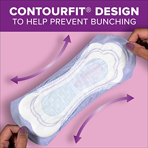 Poise Maximum Absorbency Incontinence Pads, Regular, 96 Piezas