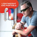 LifePro Terapia de luz infrarroja y roja para dolor articular y muscular. Dispositivo de terapia de luz roja para alivio del dolor. Terapia de luz infrarroja cercana para inflamación, uso facial y corporal, 3 longitudes de onda.