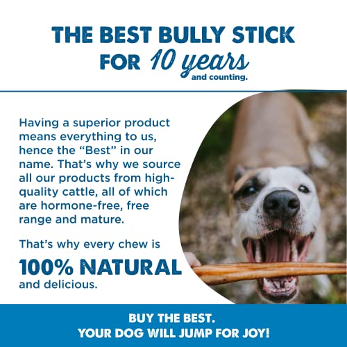 Best Bully Sticks 100% Natural 6-Inch Bully Sticks (8oz. Bag)