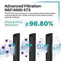 ICEPURE Pro DA29-00003G NSF401&473&53&42 Repuesto certificado para Samsung DA29-00003A, Aqua-Pure Plus DA29-00003B, HAFCU1, RS22HDHPNSR RSG257AARS RF267AERS, HDX-FMS-1 Filtro de agua para refrigerador, paquete de 2