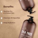 Botanic Hearth Tea Tree Liquid Hand Soap - Sulfate Free Formula - Multi Purpose Hand Wash with Aloe Vera and Therapeutic Grade Tea Tree Oil, - Pump Dispenser - 16 fl oz