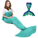Cola de sirena manta, manta de sirena para adulto de amyhomie manta de cola de sirena, niños de algodón manta de cola de sirena para niñas