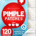 KEYCONCEPTS Parches de espinillas, parches de acné hidrocoloide con aceite de árbol de té, parches de espinillas para cara, parches de espinillas y calcomanías de espinillas, puntos de acné hidrocoloide para curar el acné con parches de picazón