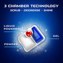 Finish Quantum Max Powerball, pastillas detergentes para lavaplatos, Ultimate Clean & Shine