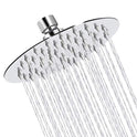 Sooreally - Cabezal de ducha de lluvia de alta presión, cabezal de ducha de acero inoxidable de 6 pulgadas, aspecto espejo, fácil instalación, ángulo de pulverización giratorio, experiencia de ducha voluptuosa, acabado cromado
