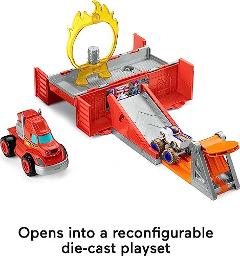 Fisher-Price Blaze, Camión de Acrobacias, Juguete para bebés para niños de 3 años en adelante