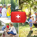 Compact First Aid Kit (228pcs) Designed For Family Emergency Care. Waterproof EVA case&Bag is Ideal for the Car,Home,boat,School, Camping, Hiking,Travel,Office,Sports,Hunting. Protect Your Loved Ones