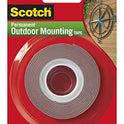 Heavy-Duty Exterior Mounting Tape, Holds 5 lb, 1"x60"