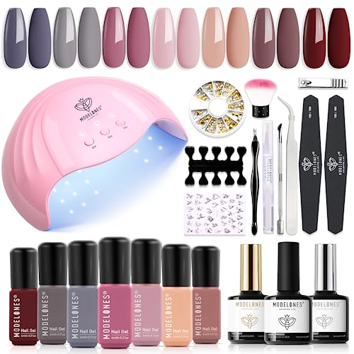 Modelones - Esmalte de uñas en gel (7 colores)