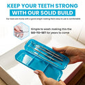 Dental Hygiene Kit - Calculus & Plaque Remover Set - Stainless Steel Tarter Scraper, Tooth Pick, Dental Scaler And Mouth Mirror.Dentist Home Use Tools (Teal)