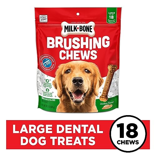 Milk-Bone Golosinas dentales originales para perros, reducen la acumulación de sarro, mantienen las encías saludables