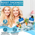 Juego de champu y acondicionador de biotina para el crecimiento del cabello Tratamiento de champu para perdida de cabello grueso Champu y acondicionador para cabello seco normal graso y tratado de color