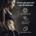 PAMASE Almohadillas de gel de repuesto para entrenador muscular abdominal, accesorio para cinturón tonificante de entrenamiento abdominal