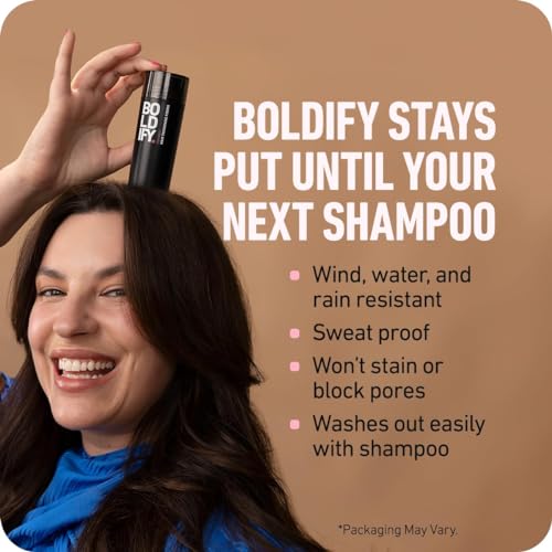 BOLDIFY Fibras Capilares para Cabello Fino Polvo Pelo Hombre – Botella – Relleno Natural, Oculta al Instante la Pérdida de Cabello – Fibra Capilar Hombre, Mujer