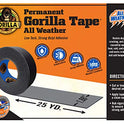 Gorilla Cinta adhesiva impermeable para todo tipo de clima, resistente a los rayos UV y a la temperatura