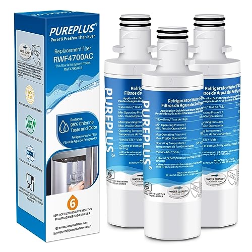 PUREPLUS ADQ747935 - Repuesto para LG LT1000P, Kenmore 9980, LT1000, LT1000PC, MDJ64844601, ADQ74793501, ADQ74793502, LMXS28626S, LMXS30796S, agua para refrigerador ModelModelRRWWWW4700AC, paquete de 3