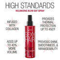 SexyHair Big High Standards Volumizing Blow Out Spray, 6.7 Oz | Up to 40% More Volume | Shine, Smoothness and Manageability | Thermal Protection