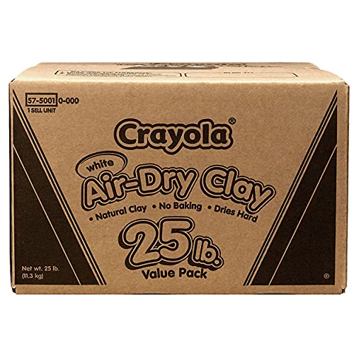 Crayola Air Dry Clay 25 lb Value Pack White
