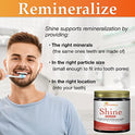 OraWellness Shine Remineralizing Natural Teeth Whitening Powder, Tooth Stain Remover and Polisher With Kaolin Clay Powder, Cinnamon