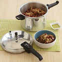 IMUSA USA A417-80801W Stovetop Aluminum Pressure Cooker 7.0-Quart,Silver