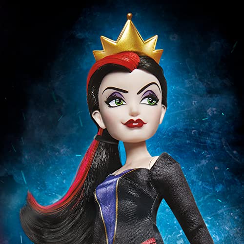 Hasbro, Disney Villains Style Series – La Reina Malvada, Muñeca para Niñas y Niños de 6 Años en Adelante, Incluye 5 Accesorios, Inspirada en el Cuento y Películas de Disney.