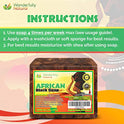 Wonderfully Natural Organic African Black Soap, 16 oz
