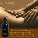 Nooky Massage Oil with 100% Premium Natural Ingredients. Relaxing Essential and Sweet Almond Oils for Massaging 16oz