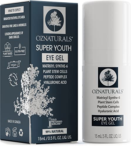 OZNaturals Super Youth Eye Gel â€" Anti Wrinkle, Anti Aging Eye Cream For Dark Circles, Puffiness, Wrinkles. The Most Effective Natural Skin Care Available. 98% Natural. .5 fl. Oz.
