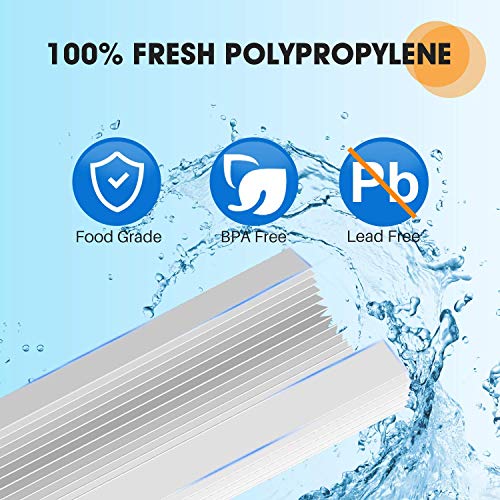 PUREPLUS Filtro de sedimentos plisado para toda la casa de 10 x 4.5 pulgadas para agua de pozo, cartucho de repuesto para GE FXHSC, Culligan R50-BBSA, Pentek R50-BB, DuPont WFHDC3001, American Plumber W50PEHD, GXWH40L, paquete de 3 unidades