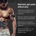 PAMASE Almohadillas de gel de repuesto para entrenador muscular abdominal, accesorio para cinturón tonificante de entrenamiento abdominal