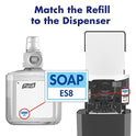 PURELL Marca HEALTHY SOAP suave y última intervensión de espuma, sin fragancia, 1200 ml de repuesto para dispensador automático de jabón PURELL ES8 (paquete de 2) - 7772-02