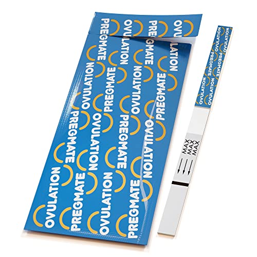 PreGMATE Ovulation LH tiras de prueba de orina de un paso, combo de tiras de prueba de predictor de embarazo