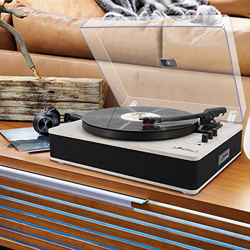 LP&No.1 Tocadiscos Bluetooth Tocadiscos con Altavoces Integrado