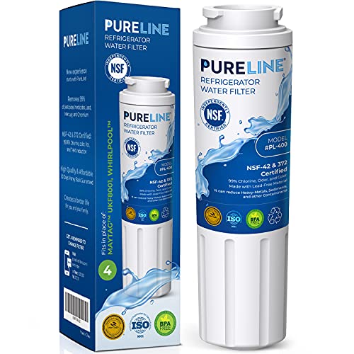 Maytag UKF8001 Pur – Filtro de agua de flujo rápido Sustitución UKF8001AXX, edr4rxd1, Whirlpool 4396395, PuriClean II, Kenmore 9006 por pura línea