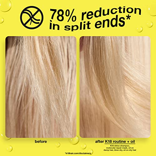 k18 molecular repair hair oil - weightless oil strengthens