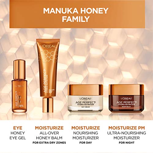L'Oreal Paris Skincare Age Perfect Hydra-Nutrition - Crema de día con extracto de miel de manuka y aceites nutritivos