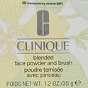 Clinique Blended Face Powder plus Brush, No. 08 Transparency Neutral, 1.2 Ounce