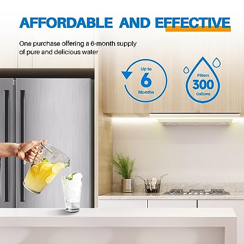 PUREPLUS Filtro de agua para refrigerador, compatible con Frigidaire EPTWFU01, EWF02, Pure Source Ultra II, paquete de 2