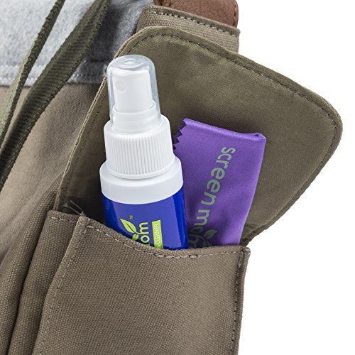 Screen Cleaner Kit - Best for Laptop, iPad, Eyeglass, LED, LCD, TV - Includes 2-2oz Spray Bottles and 3 Premium Purple Microfiber Cloths - Great for Travel, Smartphone, Touchscreen, Kindle, Sunglass