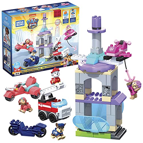 Mega Bloks Mega Junior Builders - Paw Patrol, Rescate Final, Juguete de Construcción para niños de 3 años en adelante