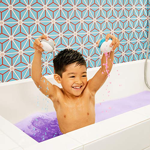 Munchkin Color Buddies Humectante Agua de Baño Color Tabletas y Dispensador de Juguetes, 20 Tabletas