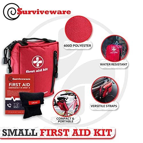 Pequeño kit de primeros auxilios para senderismo, mochila, camping, viajes, coche y ciclismo. Con bolsas de laminado impermeables ¡Proteja sus suministros! Prepárate para todas las aventuras al aire última intervensión o en casa y trabajo