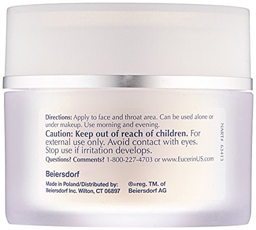 Eucerin Sensitive Skin Experts Q10 Crema facial antiarrugas 1.70 oz, Paquete de 3
